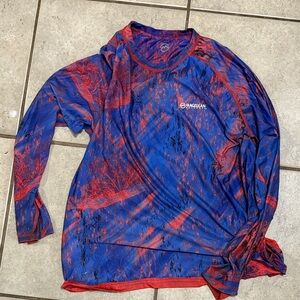 Magellan Outdoors Vibrant Blue and Red Performance Shirt